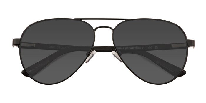 Noir Tank -  Fibre de Carbone Lunettes de soleil