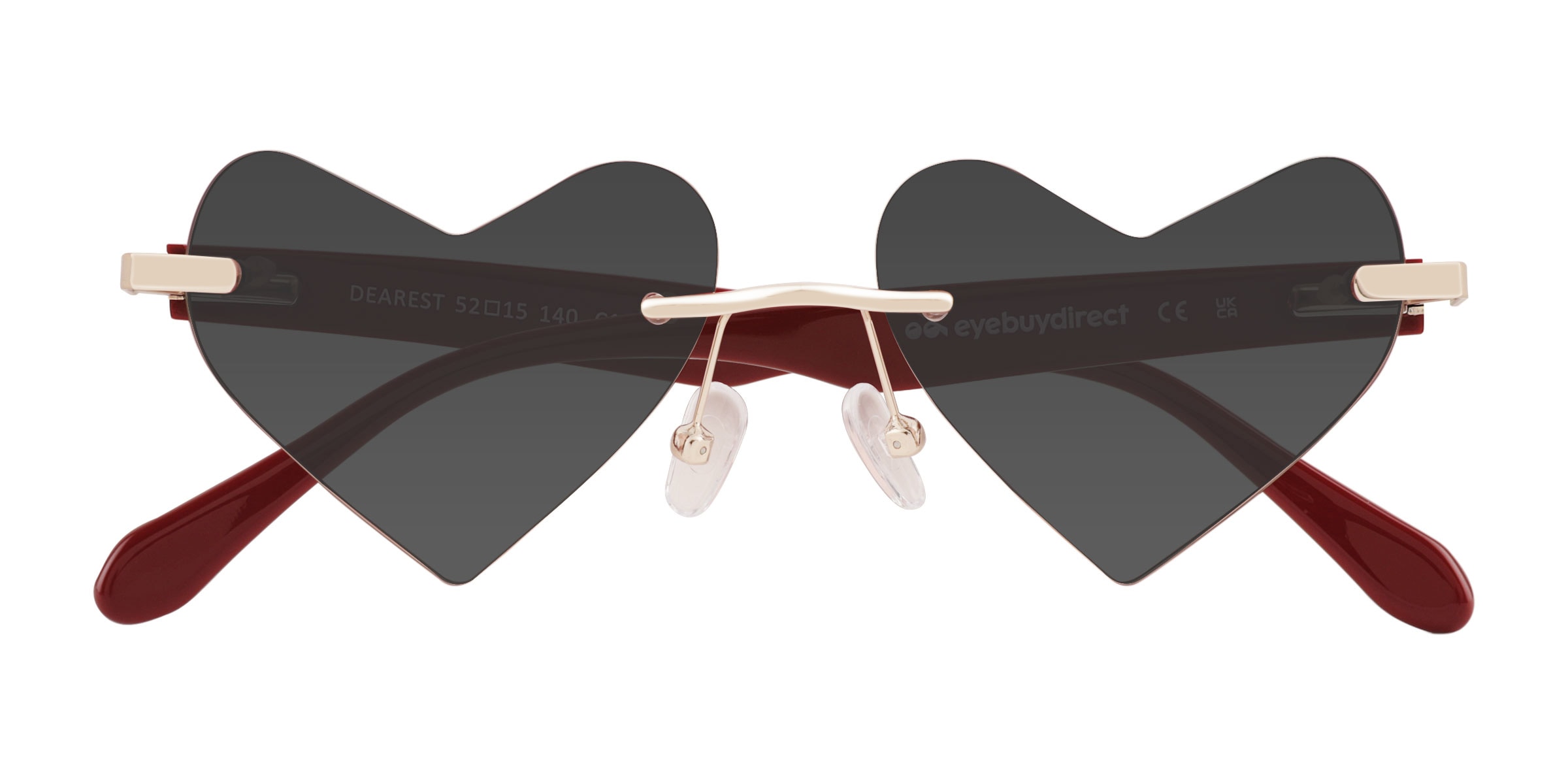 Lunettes De Soleil Cœur Sans Monture - Style Rétro Et Tendance Pour Femmes Et Ados
