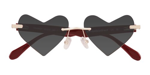 Unisex s heart Gold Metal Prescription sunglasses - Eyebuydirect s Dearest