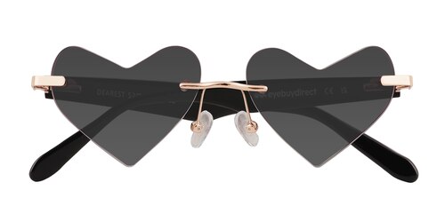 Unisex s heart Rose Gold Metal Prescription sunglasses - Eyebuydirect s Dearest