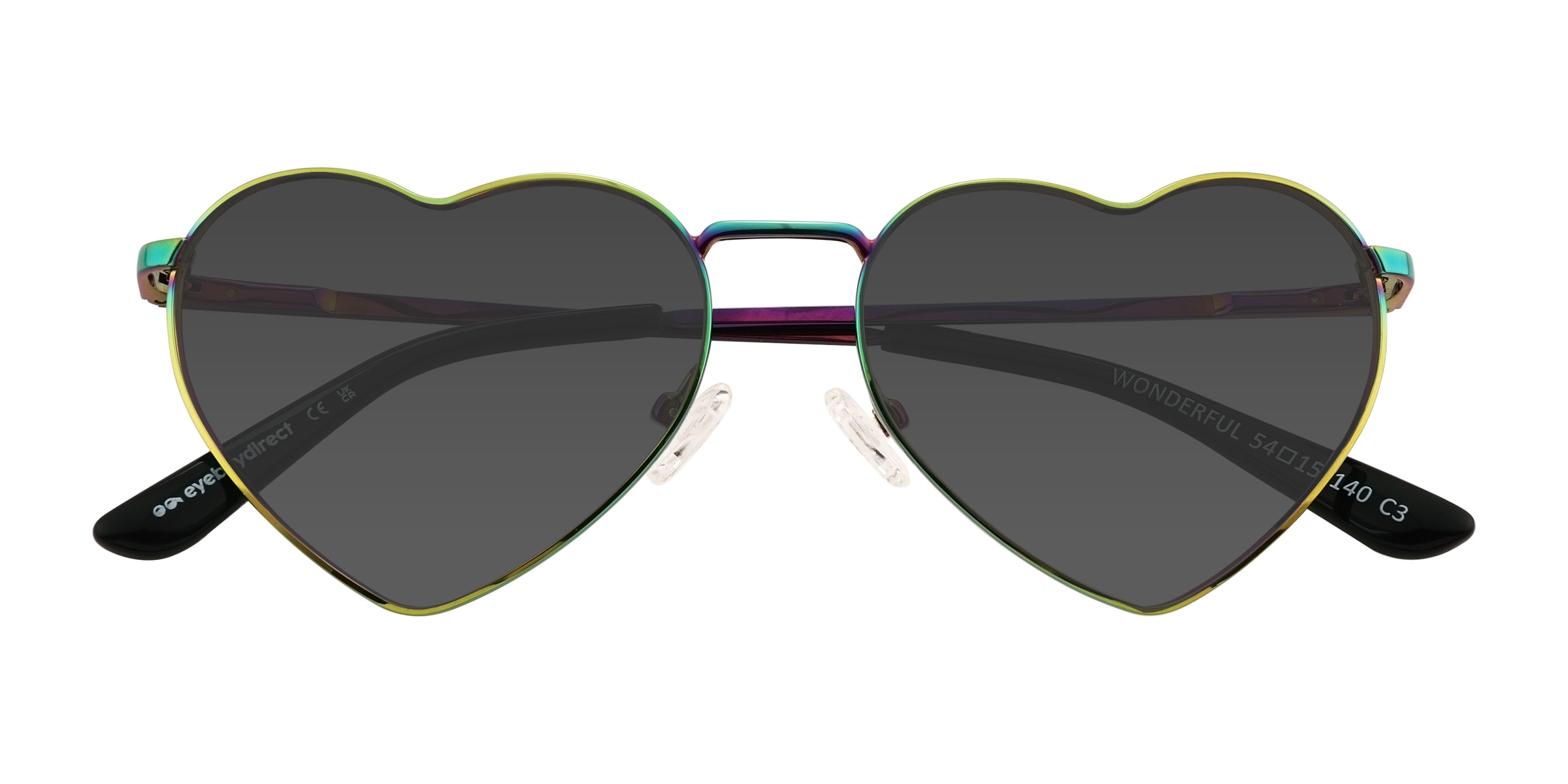 Unisex s heart Multicolor Metal Prescription sunglasses - Eyebuydirect s Wonderful