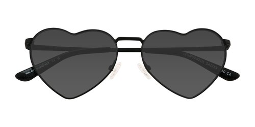 Unisex s heart Black Metal Prescription sunglasses - Eyebuydirect s Wonderful