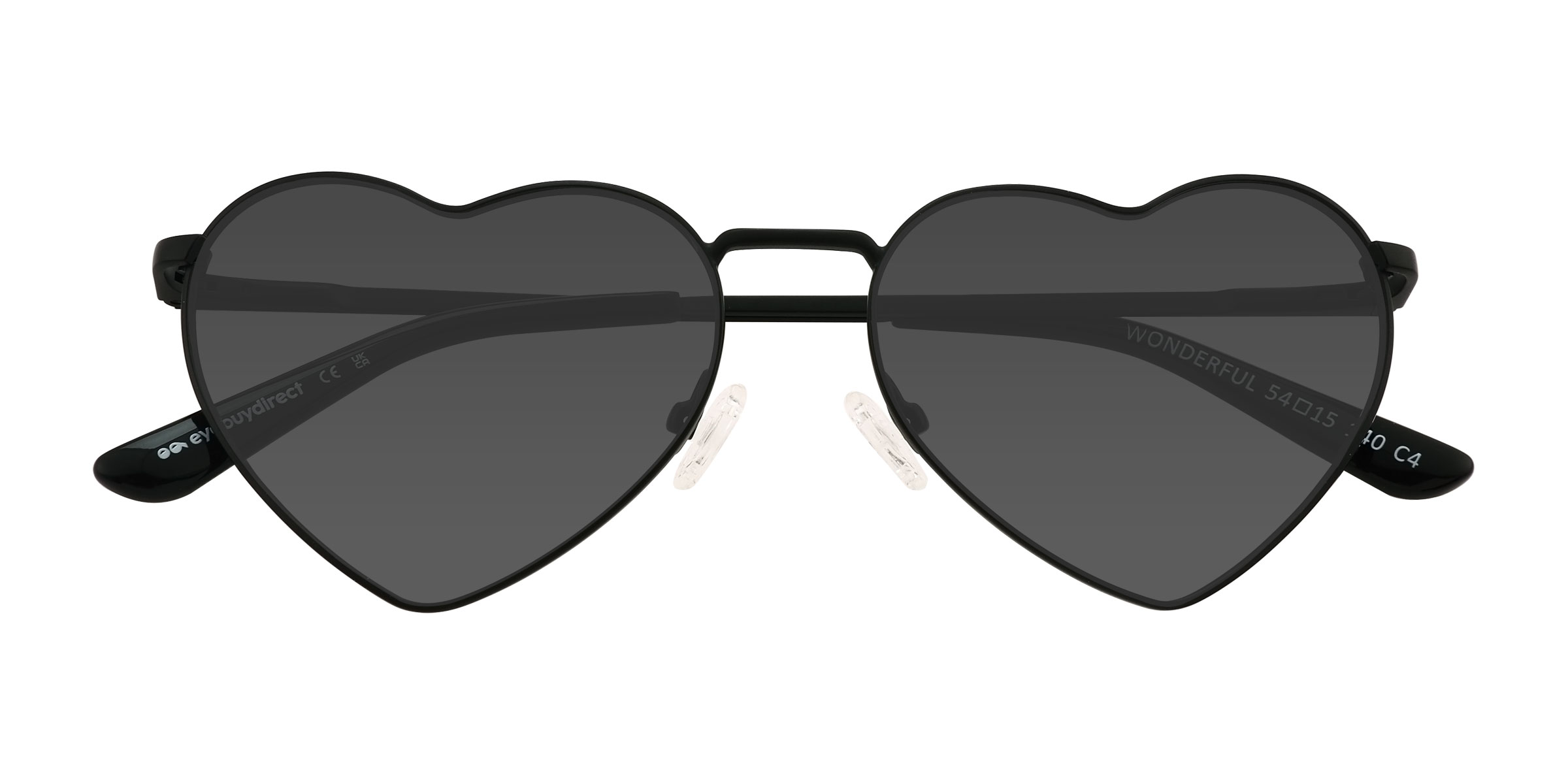 Unisex s heart Black Metal Prescription sunglasses - Eyebuydirect s Wonderful