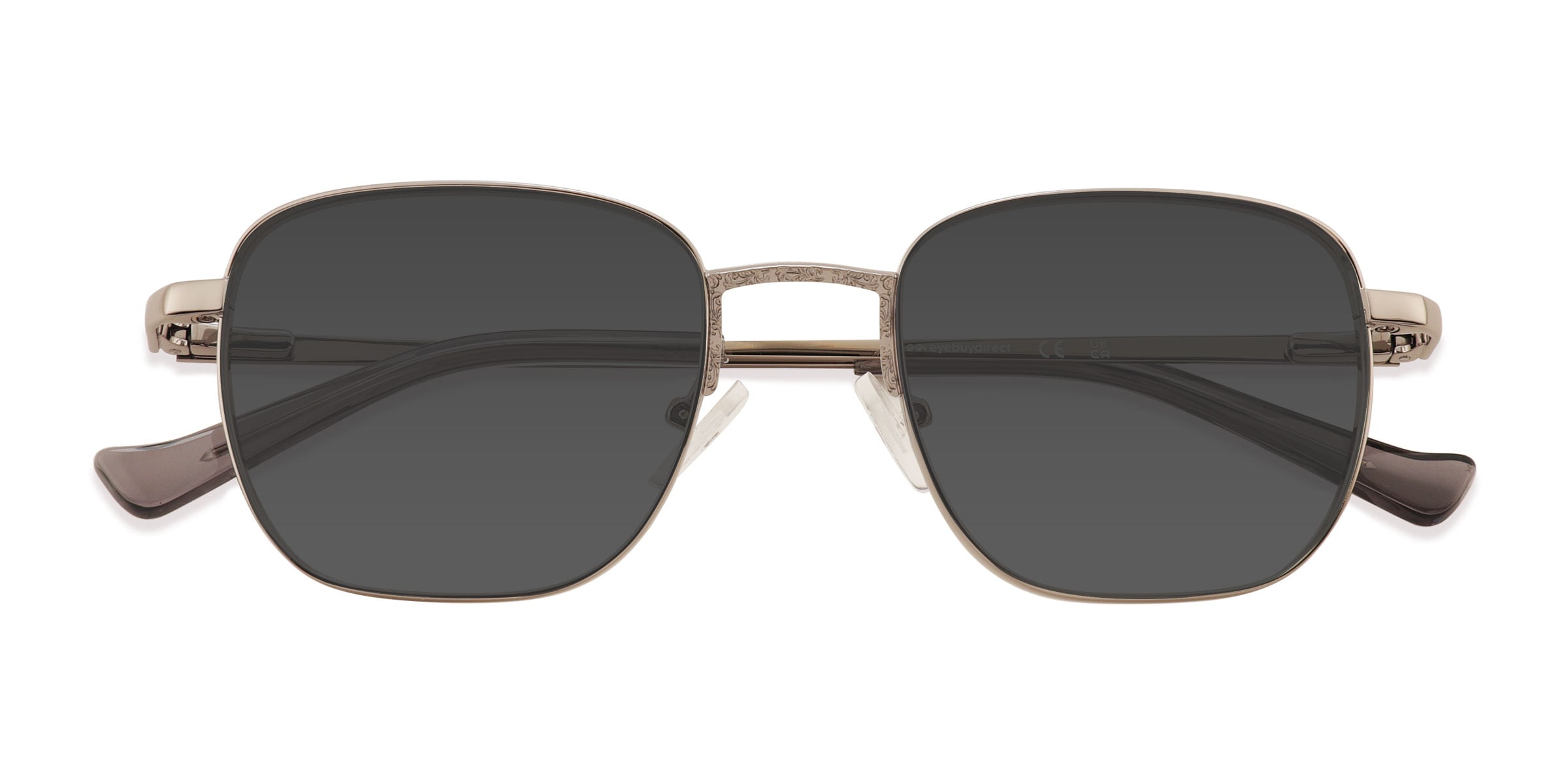 Unisex s square Gunmetal Metal Prescription sunglasses - Eyebuydirect s Granger 63$