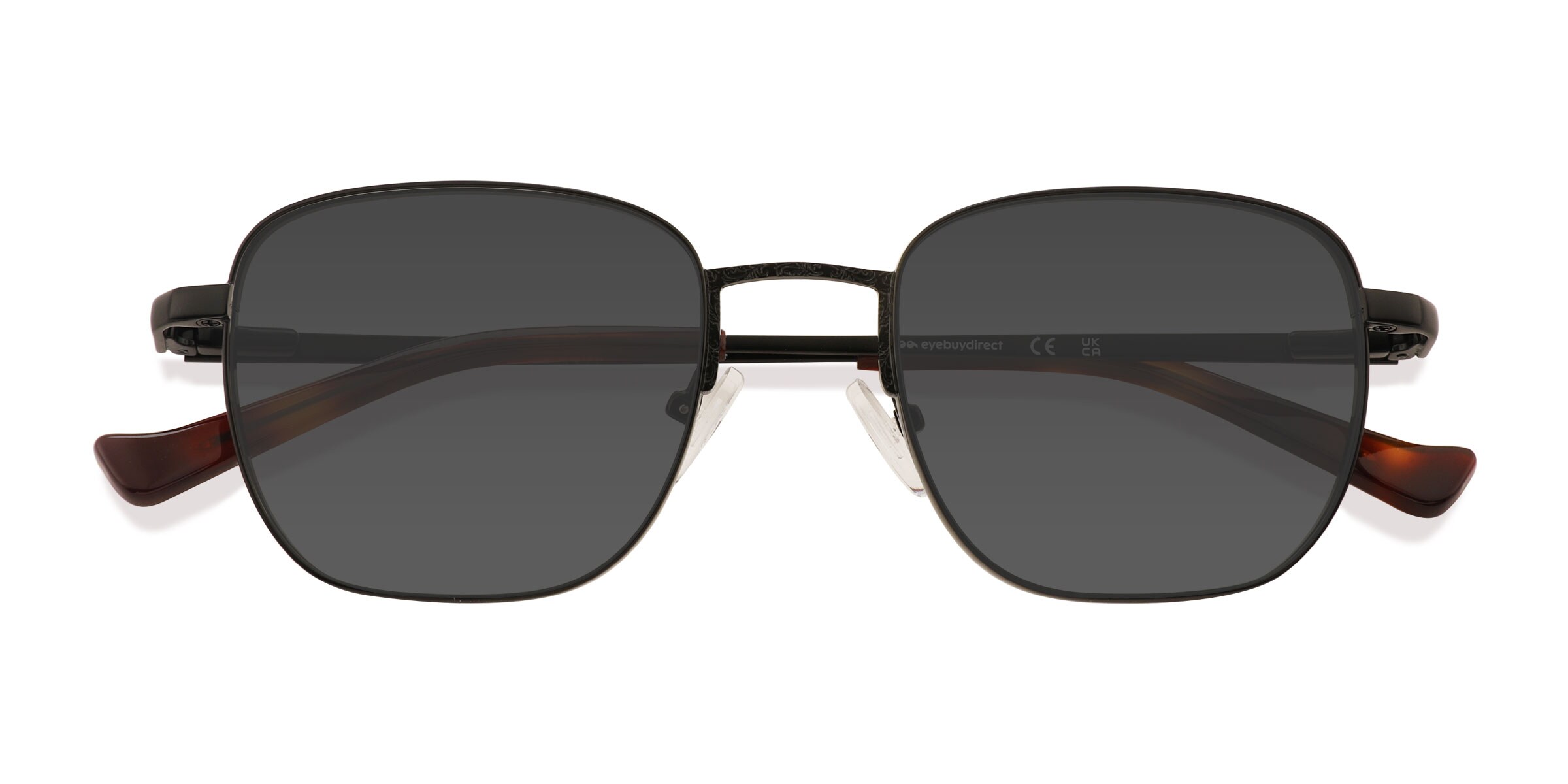 Unisex s square Black Metal Prescription sunglasses - Eyebuydirect s Granger