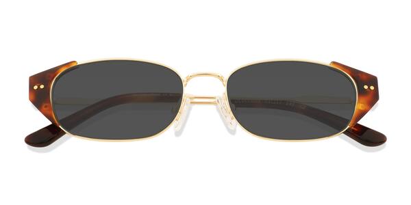 Gold Tortoise Deveraux -  Metal Sunglasses