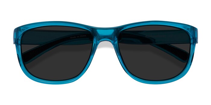 Blue Determined -  Plastic Sunglasses