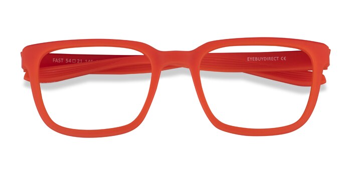 Matte Orange Fast -  Plastic Eyeglasses