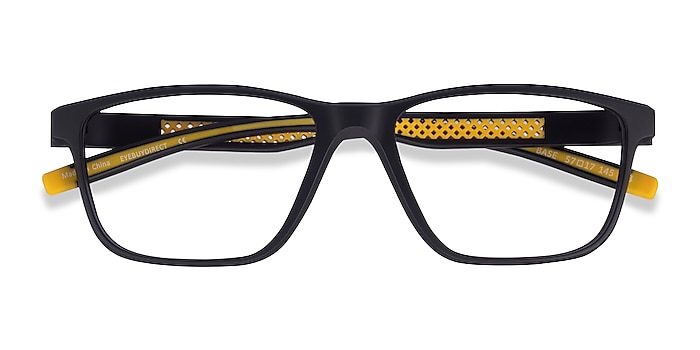 Black Yellow Base -  Plastic Eyeglasses