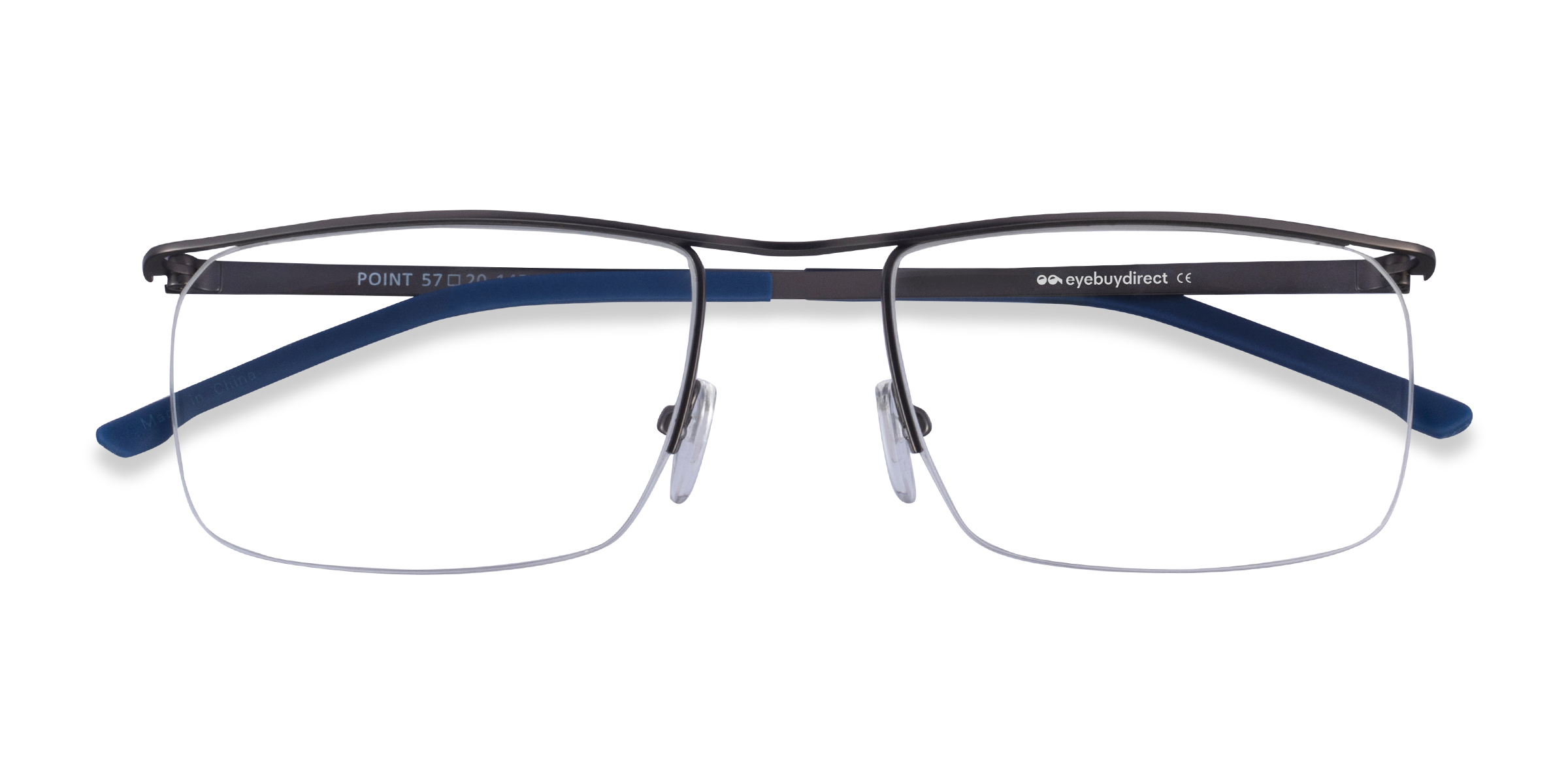 Male s rectangle Metal Prescription eyeglasses - Eyebuydirect s Point