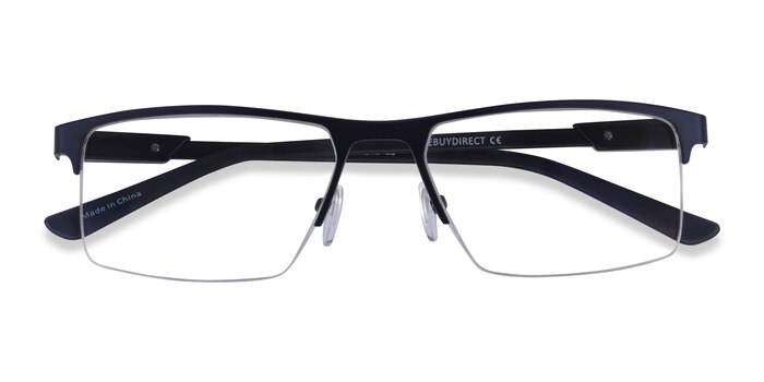 Blue  Black Interception -  Metal Eyeglasses
