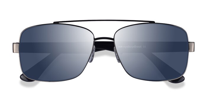 Gunmetal Black Center -  Metal Sunglasses
