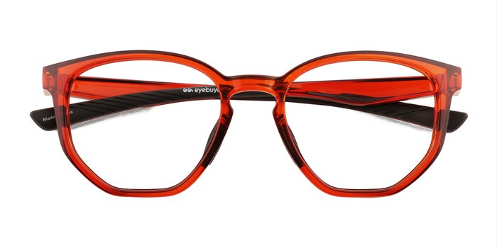 Clear Orange Atom -  Eco Friendly Eyeglasses