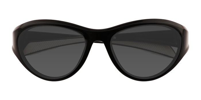 Shiny Black Bedrock -  Eco Friendly Sunglasses