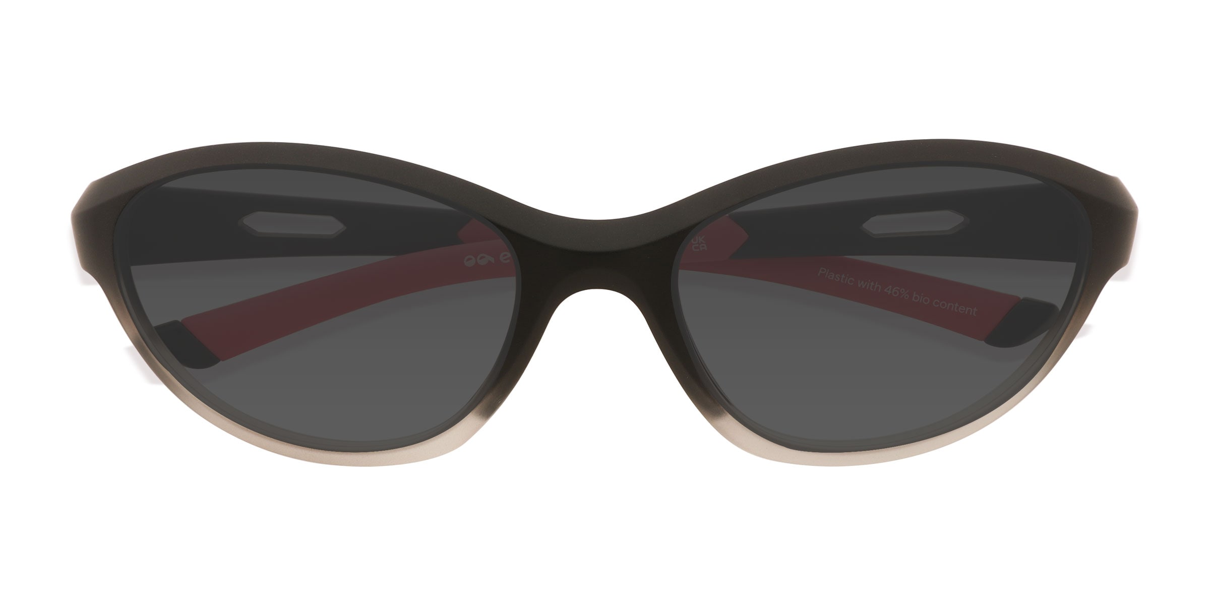 Glide - Cat Eye Gradient Black Frame Prescription Sunglasses ...