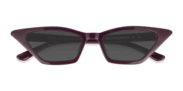 Burgundy Inspira -  Plastic Sunglasses