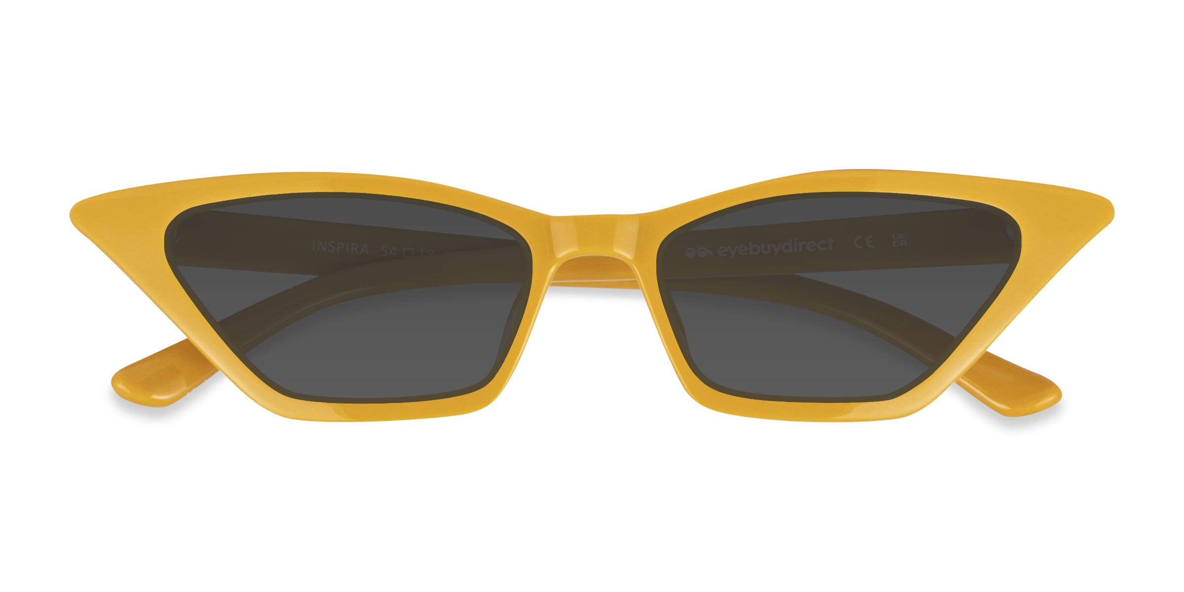 Inspira - Cat Eye Yellow Frame Prescription Sunglasses