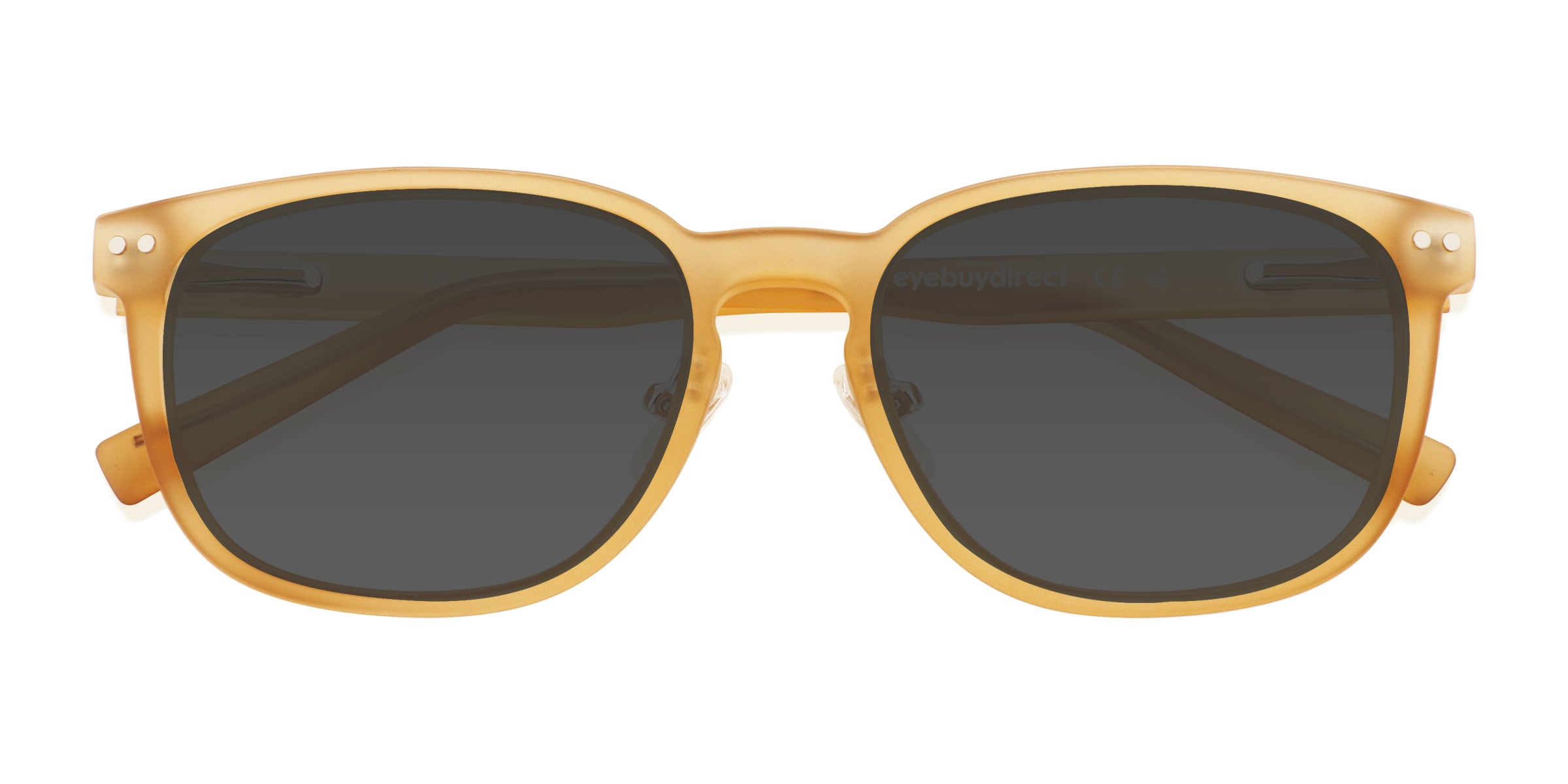 Unisex s rectangle Matte Yellow Plastic Prescription sunglasses - Eyebuydirect s Yippee