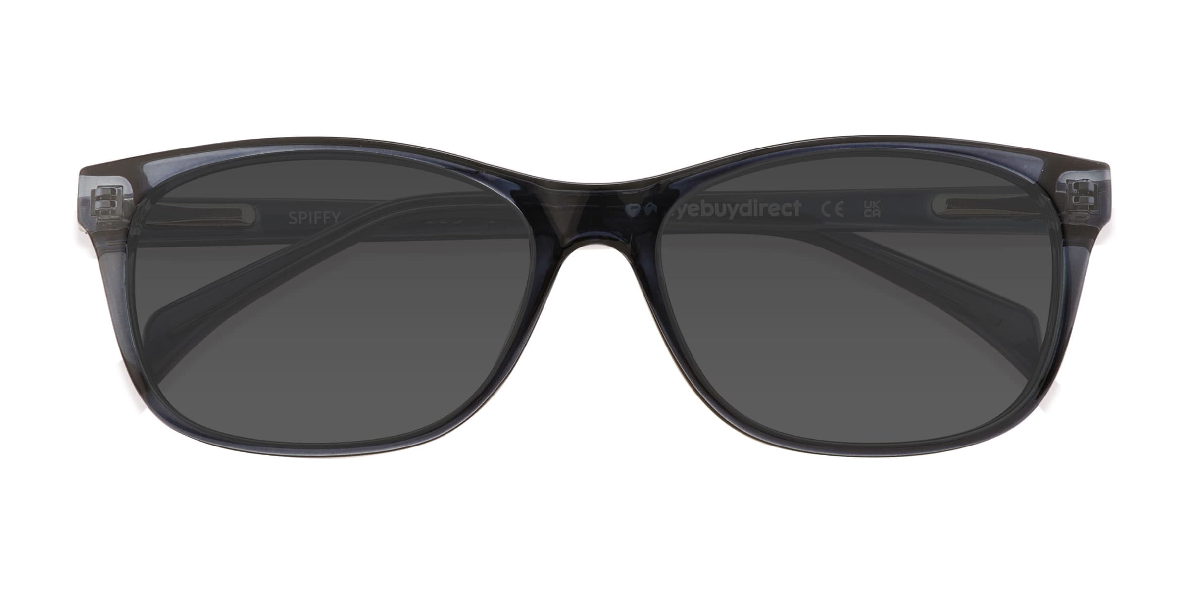 Unisex s rectangle Blue Plastic Prescription sunglasses - Eyebuydirect s Spiffy