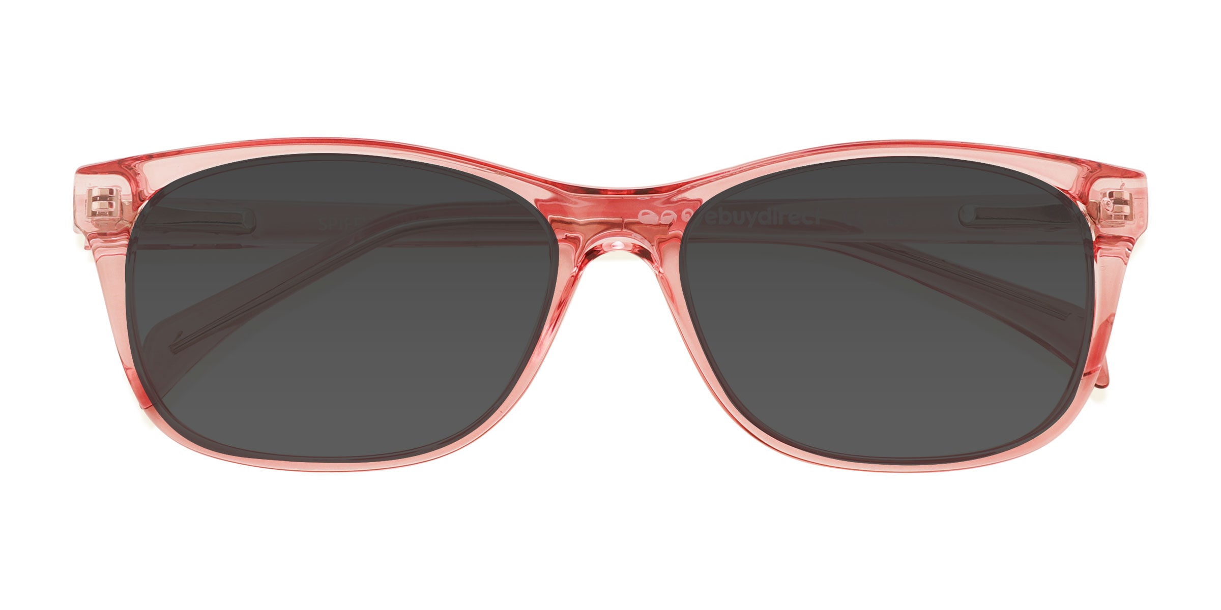Unisex s rectangle Pink Plastic Prescription sunglasses - Eyebuydirect s Spiffy