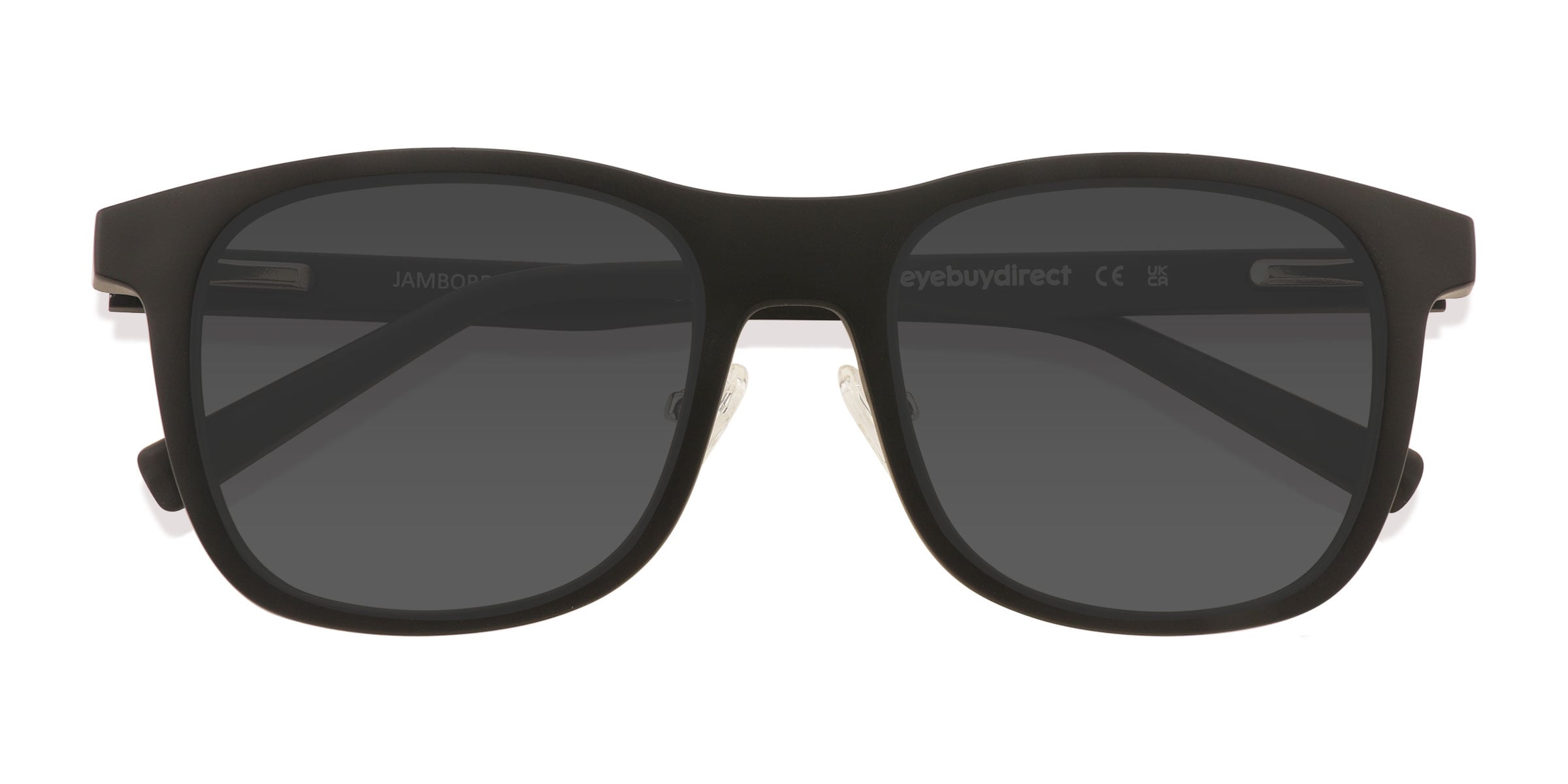 Unisex s square Matte Black Plastic Prescription sunglasses - Eyebuydirect s Jamboree