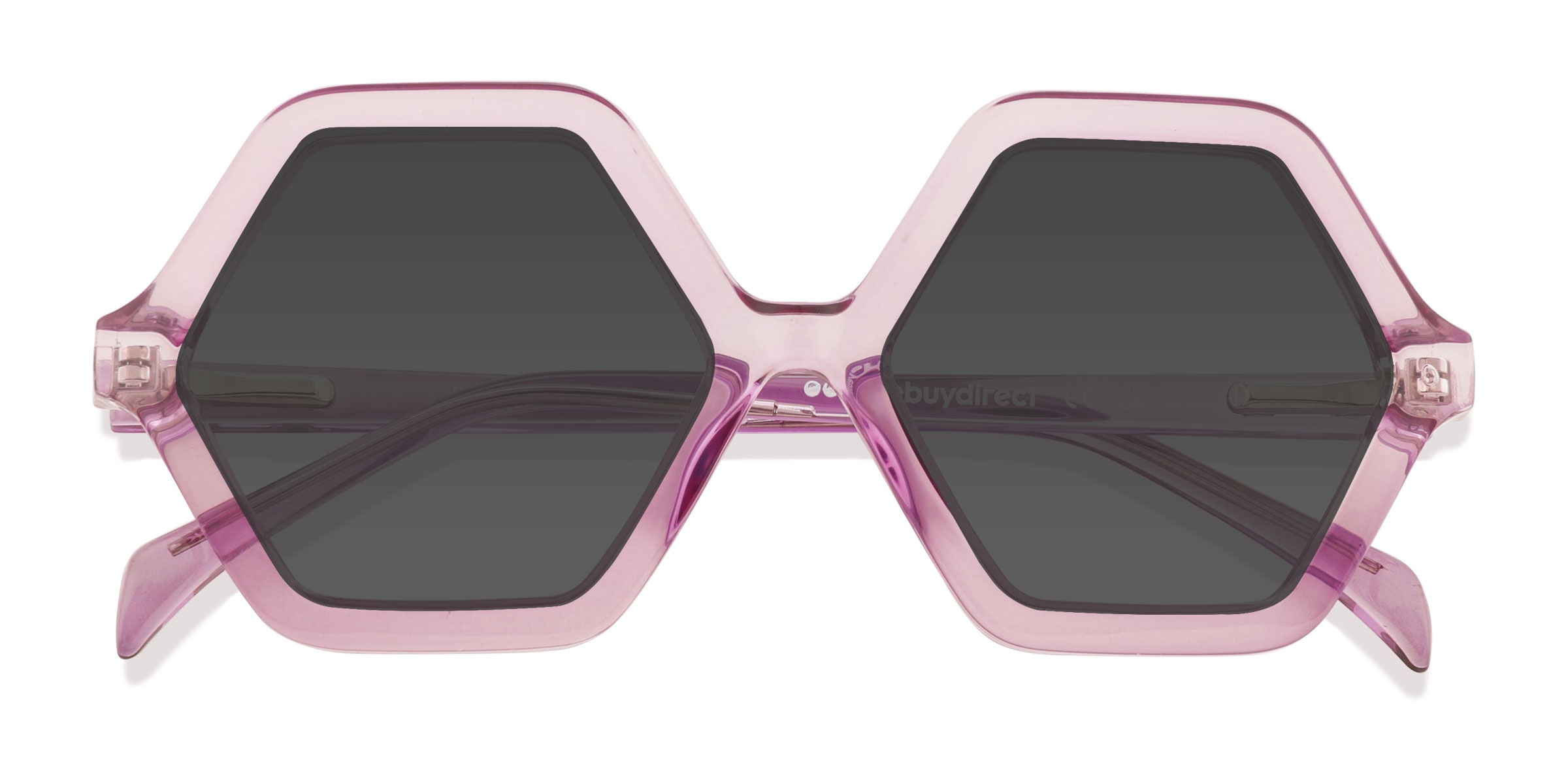 Unisex s geometric Purple Plastic Prescription sunglasses - Eyebuydirect s Razzle