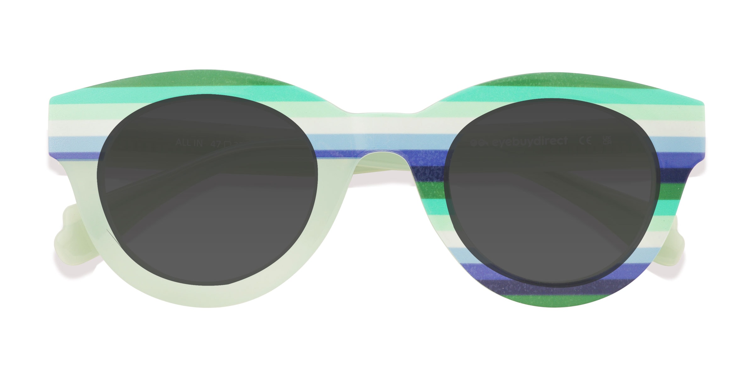 Unisex s round Multicolor Plastic Prescription sunglasses - Eyebuydirect s All In