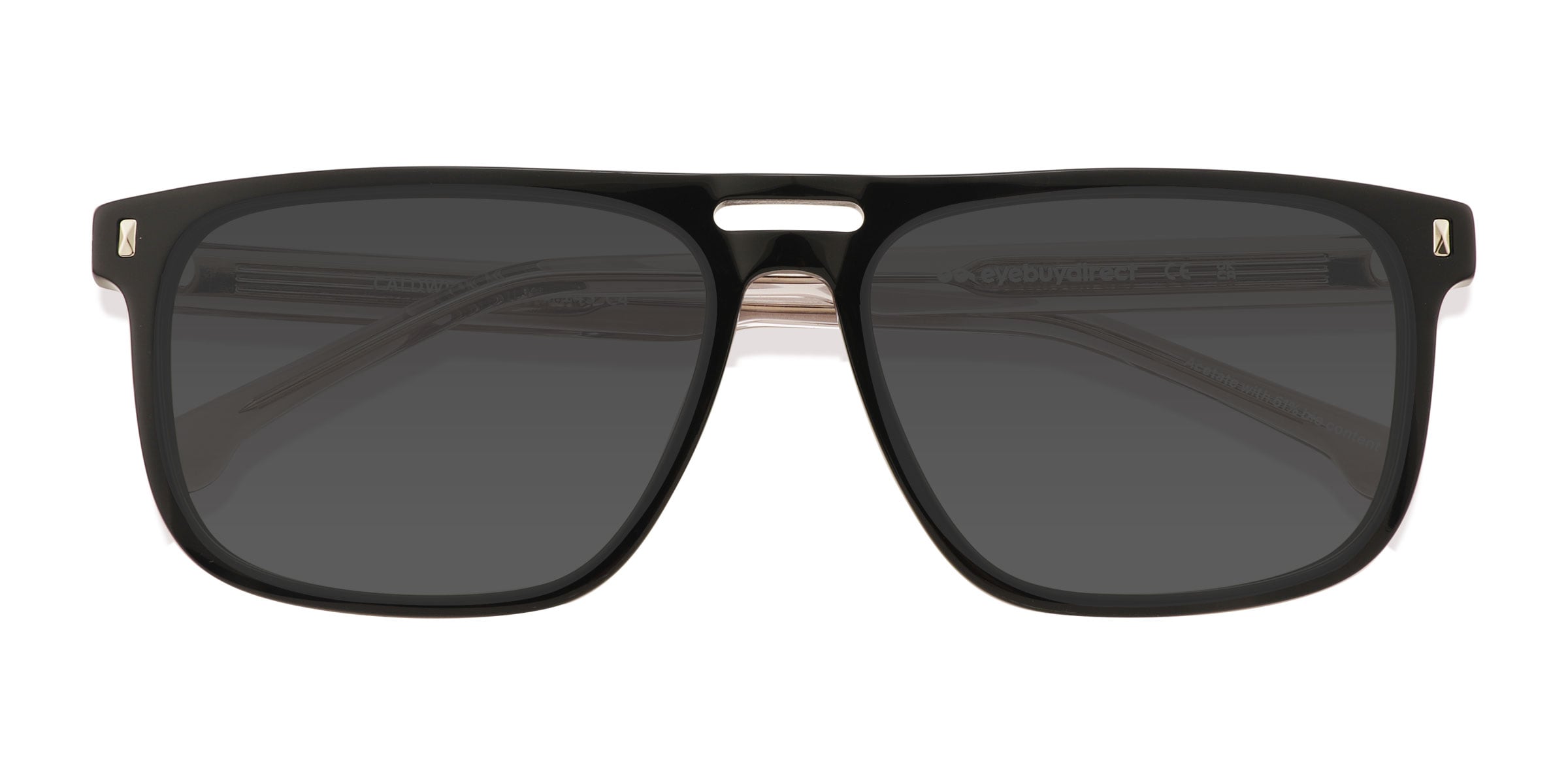 Unisex s square Black Acetate,Eco Friendly Prescription sunglasses - Eyebuydirect s Caldwell