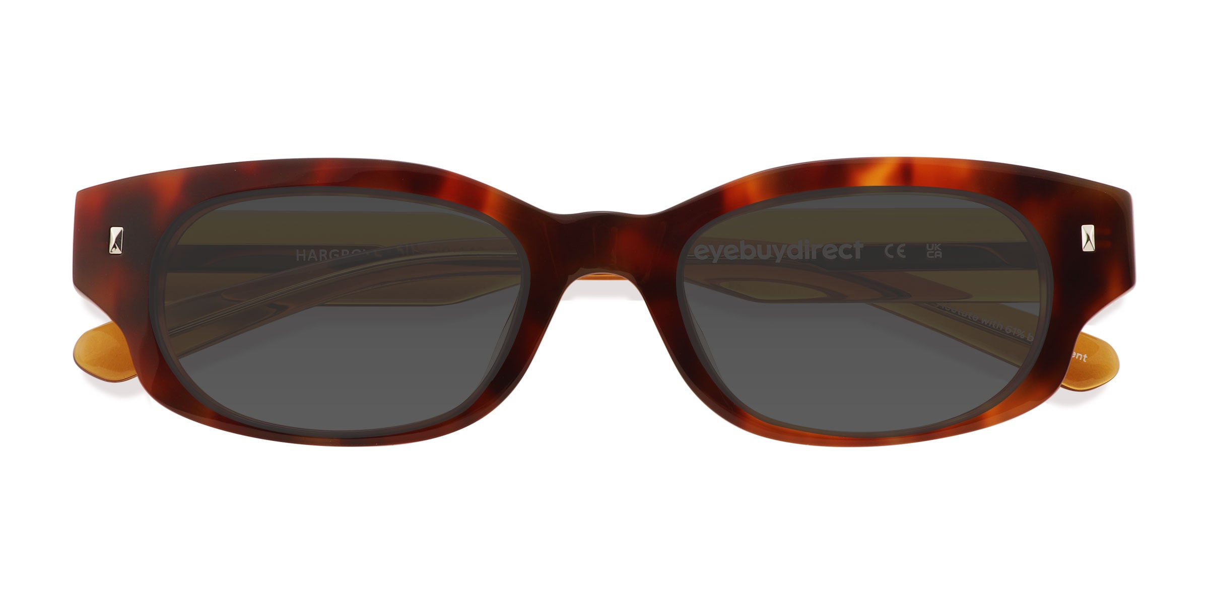 Unisex s rectangle Tortoise AcetateEco Friendly Prescription sunglasses - Eyebuydirect s Hargrove 63$