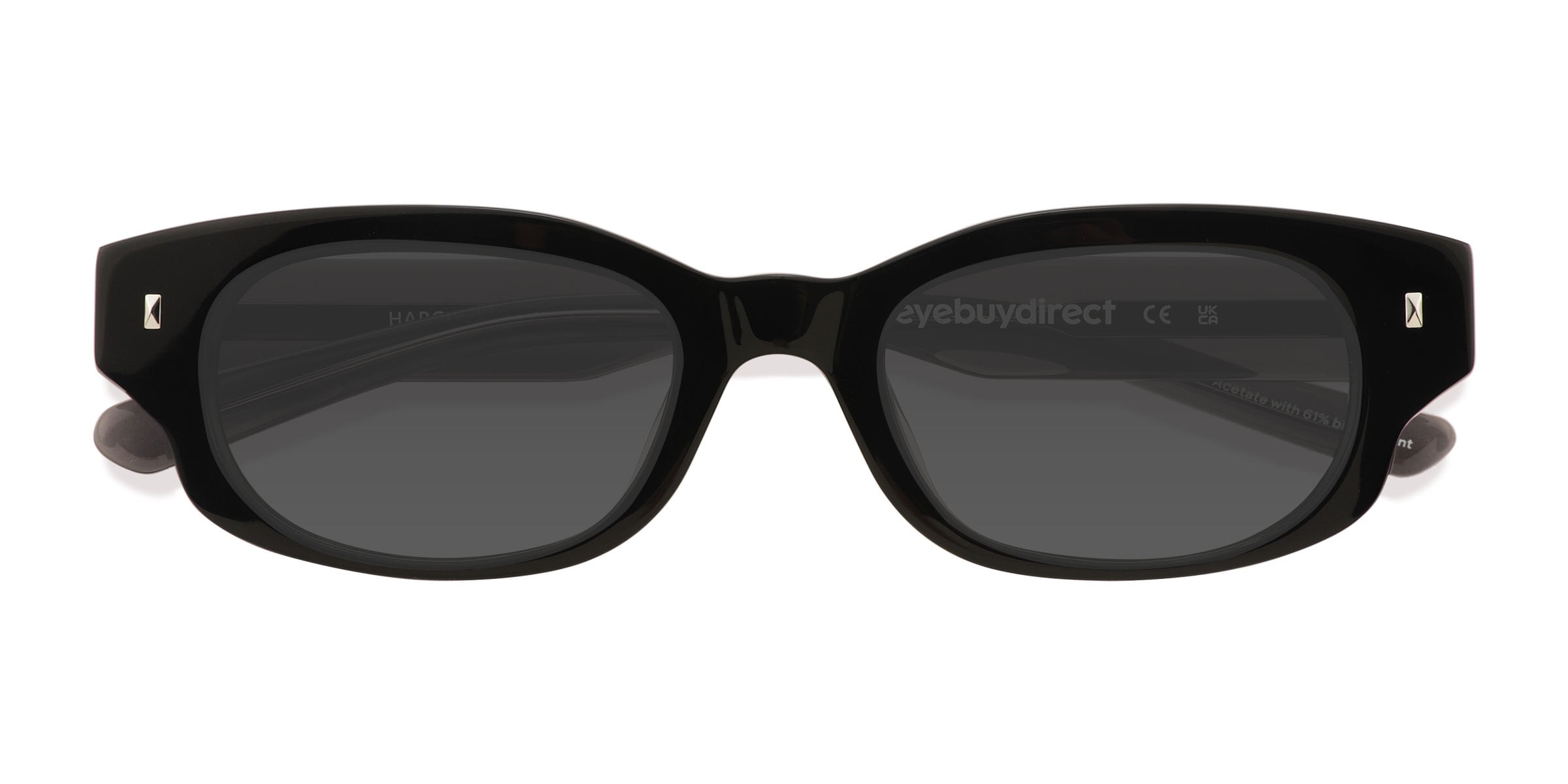 Unisex s rectangle Black AcetateEco Friendly Prescription sunglasses - Eyebuydirect s Hargrove 63$