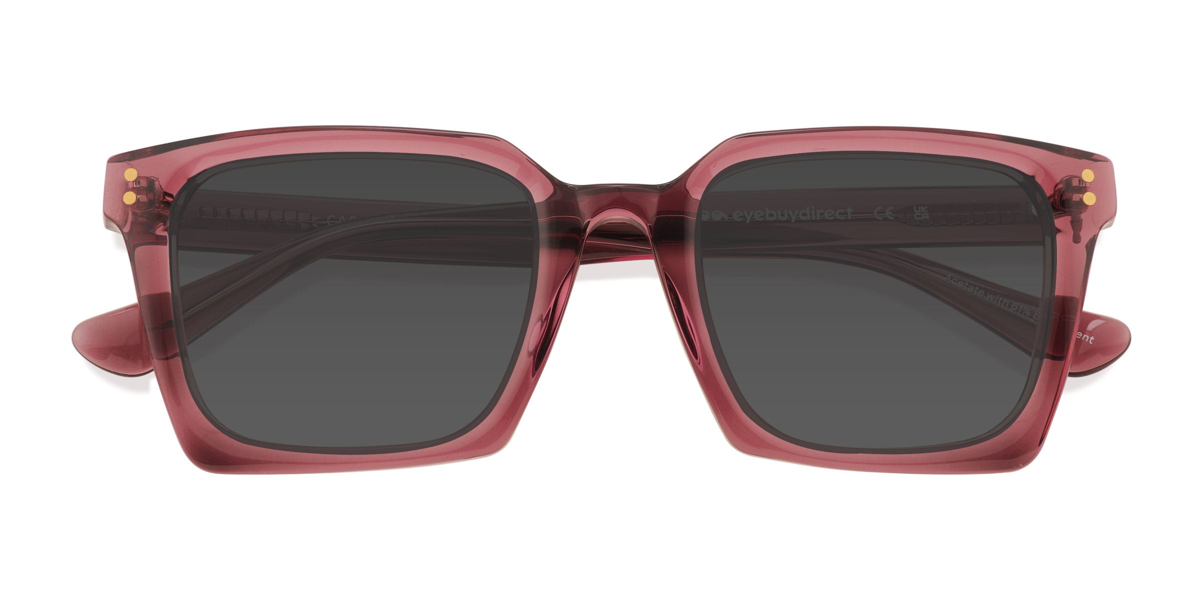 Unisex s square Purple Acetate,Eco Friendly Prescription sunglasses - Eyebuydirect s Cabana