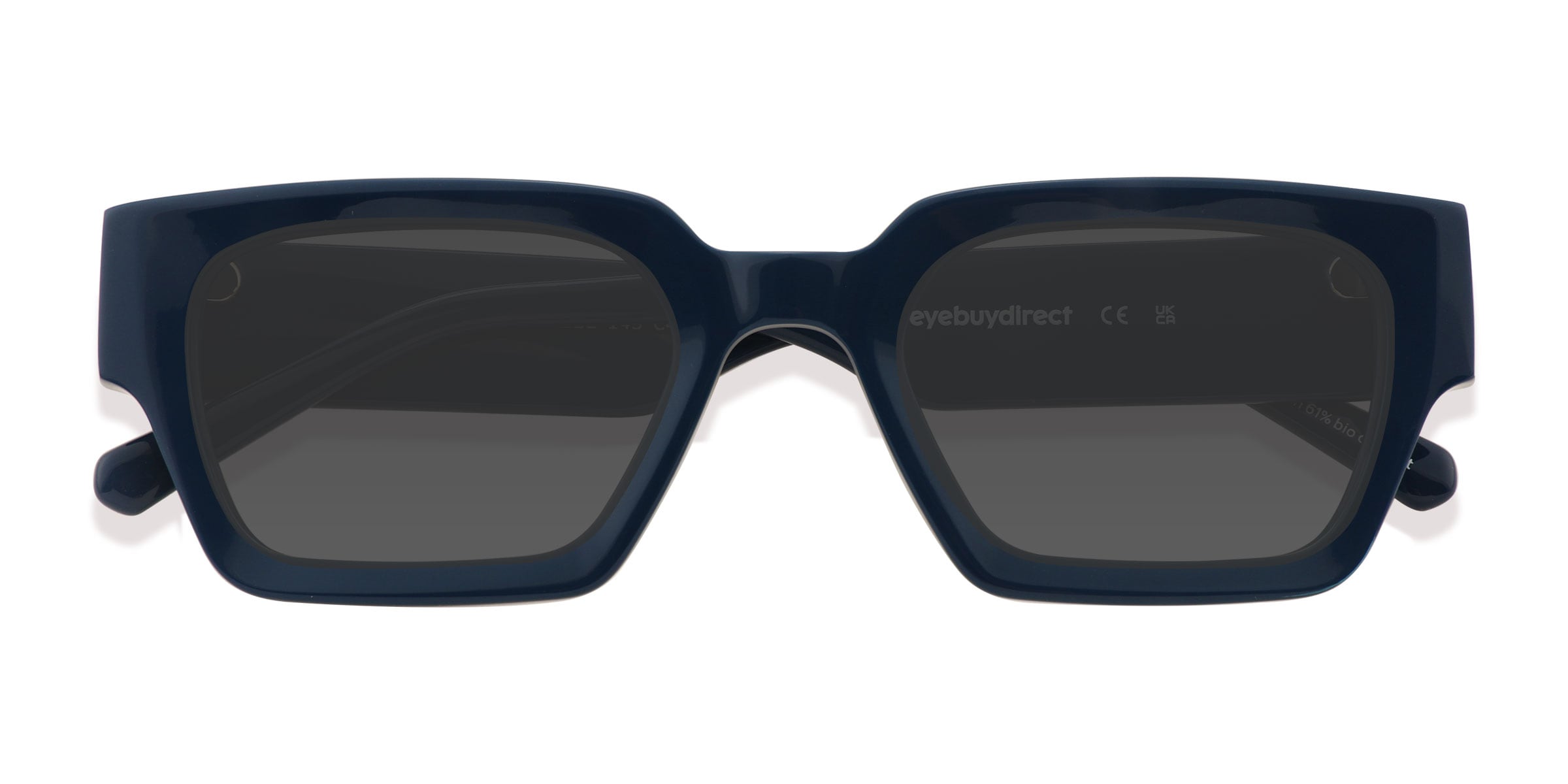 Unisex s rectangle Blue Acetate,Eco Friendly Prescription sunglasses - Eyebuydirect s Pomade