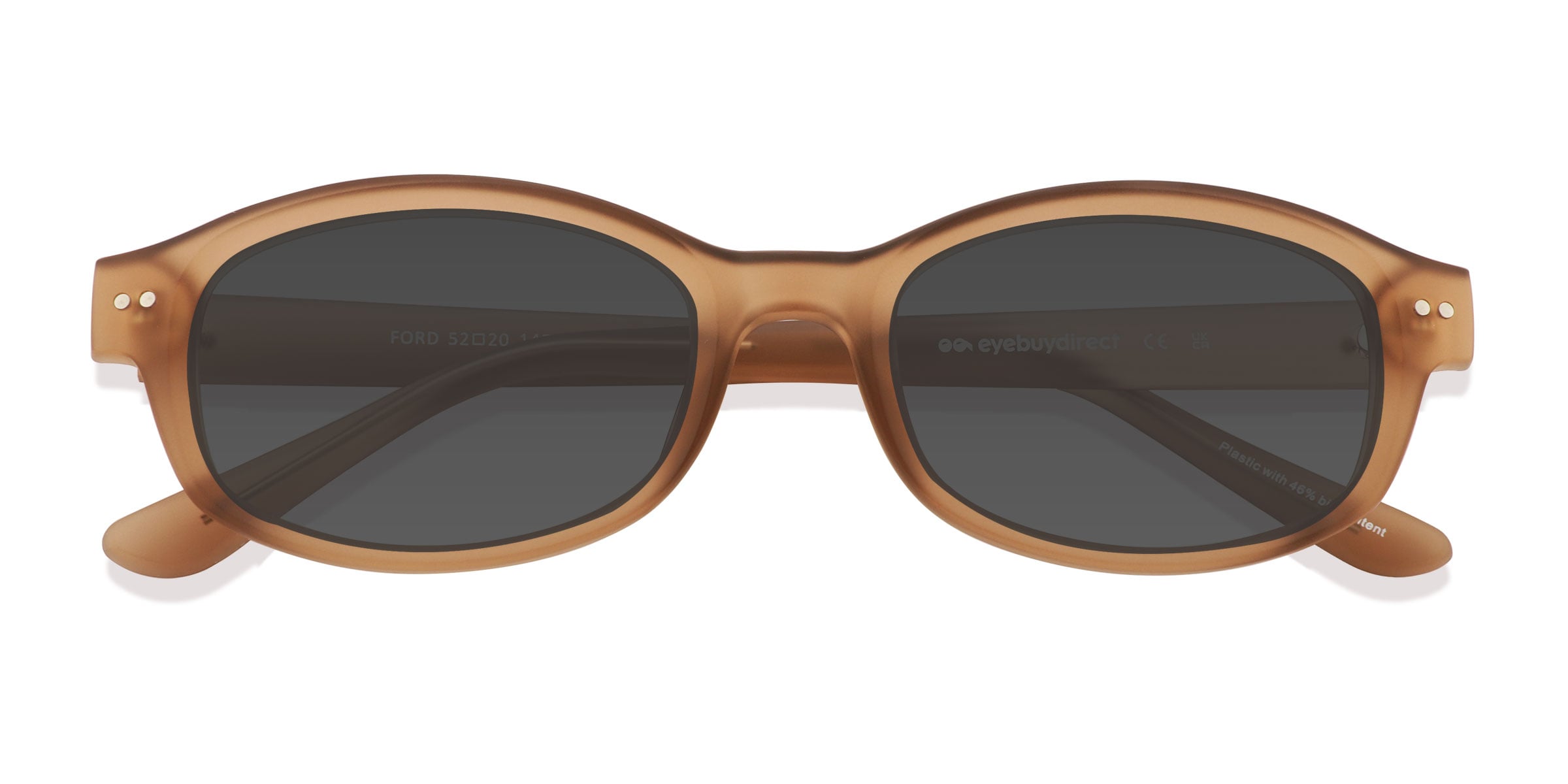 Unisex s rectangle Brown Eco FriendlyPlastic Prescription sunglasses - Eyebuydirect s Ford 39$
