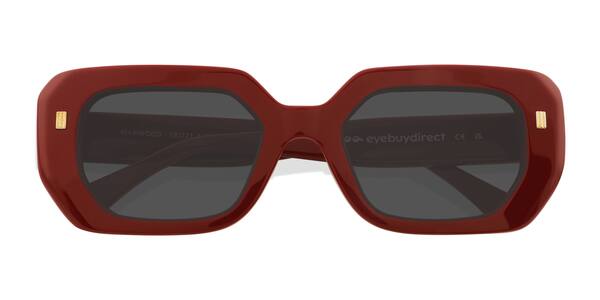 Red Marwood -  Acetate Sunglasses