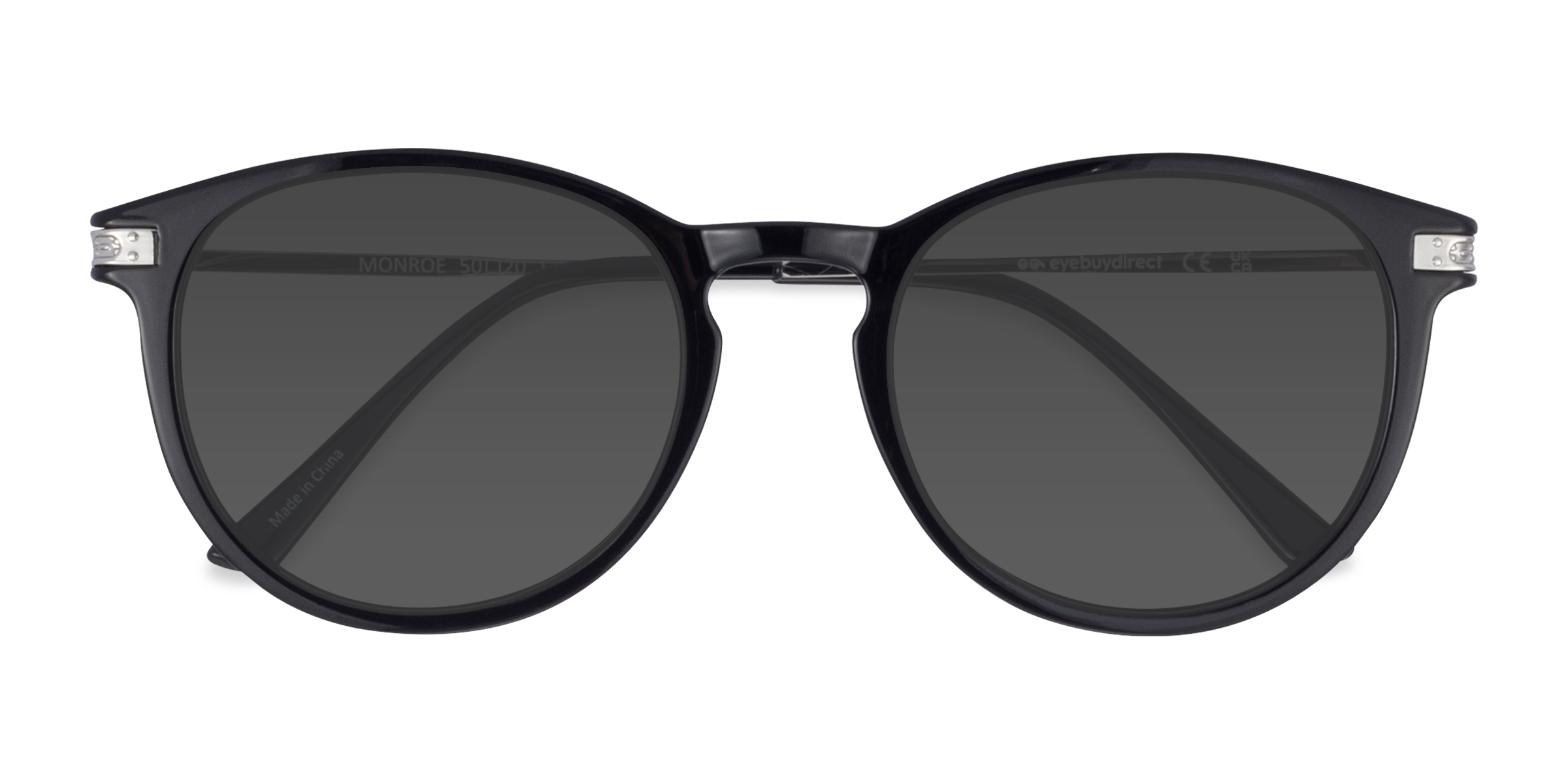 Female s roundPlastic, Metal Prescription sunglasses - Eyebuydirect s Monroe