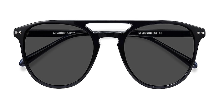 Navy Meadow -  Plastic Sunglasses
