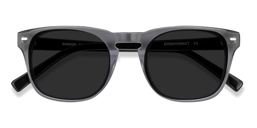 Male S Square Gray Acetate Prescription Sunglasses - Eyebuydirect S Daikon