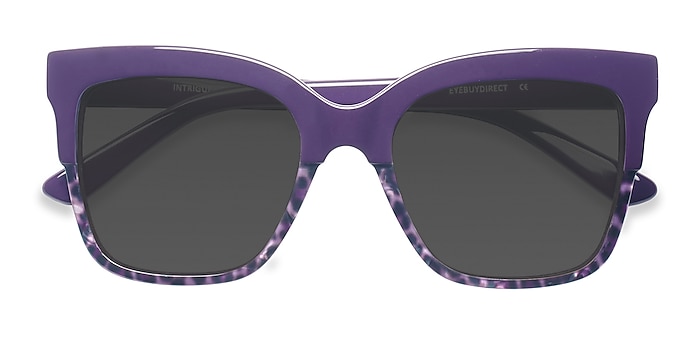 Purple Leopard Intrigue -  Acetate Sunglasses