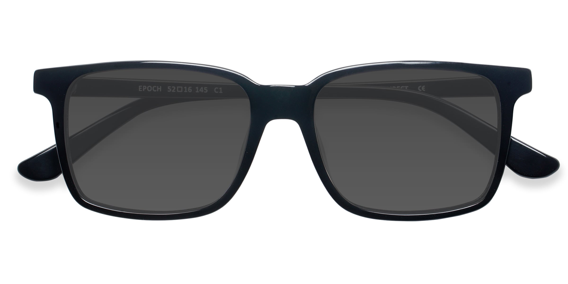 Male s rectangle Black Acetate Prescription sunglasses - Eyebuydirect s Epoch 46$