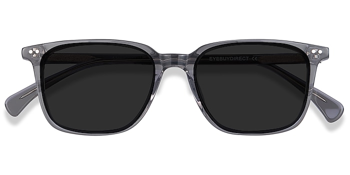 Clear Gray Luck -  Acetate Sunglasses