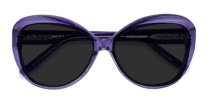 Purple Believe -  Vintage Acetate Sunglasses