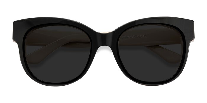 Tahiti - Cat Eye Black Frame Sunglasses For Women | Eyebuydirect