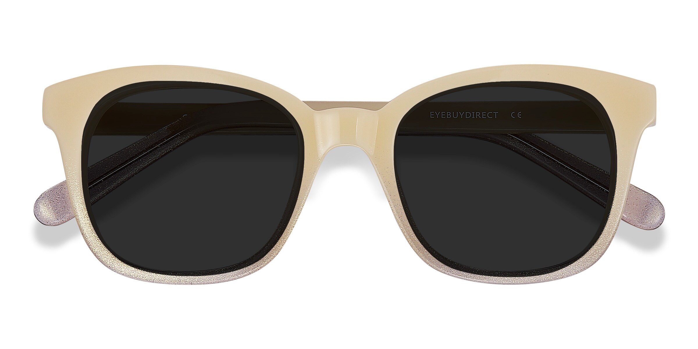 Quartz - Square Ivory Frame Sunglasses For Women | Eyebuydirect Canada