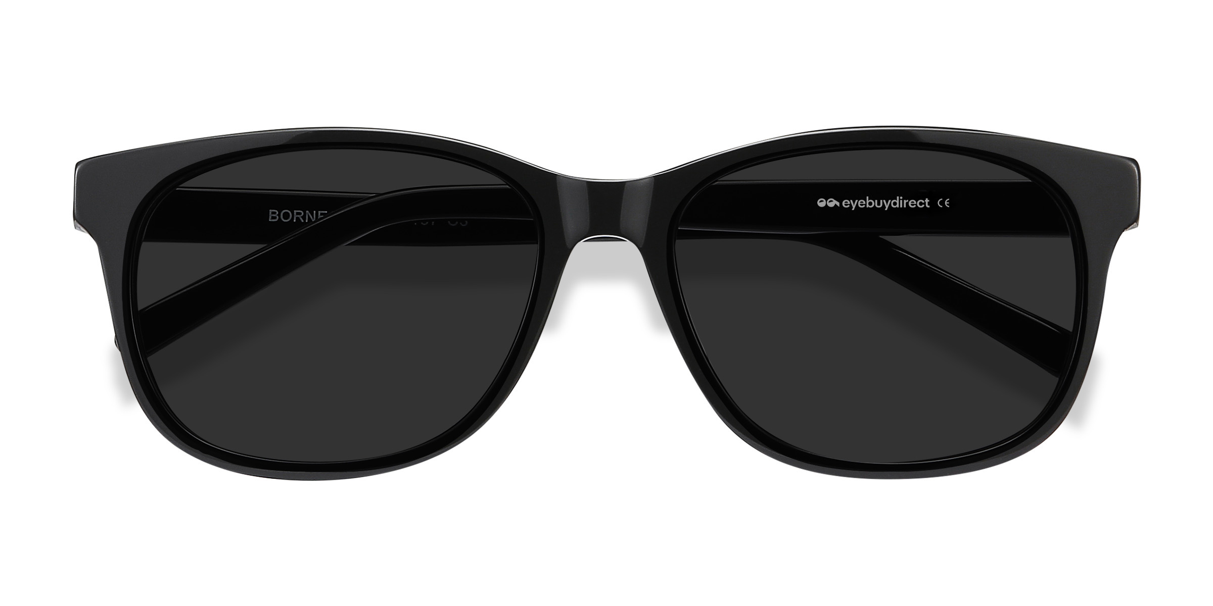Unisex s rectangle Black Acetate Prescription sunglasses - Eyebuydirect s Borneo