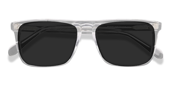 Cantina - Rectangle Clear Frame Sunglasses For Men | Eyebuydirect