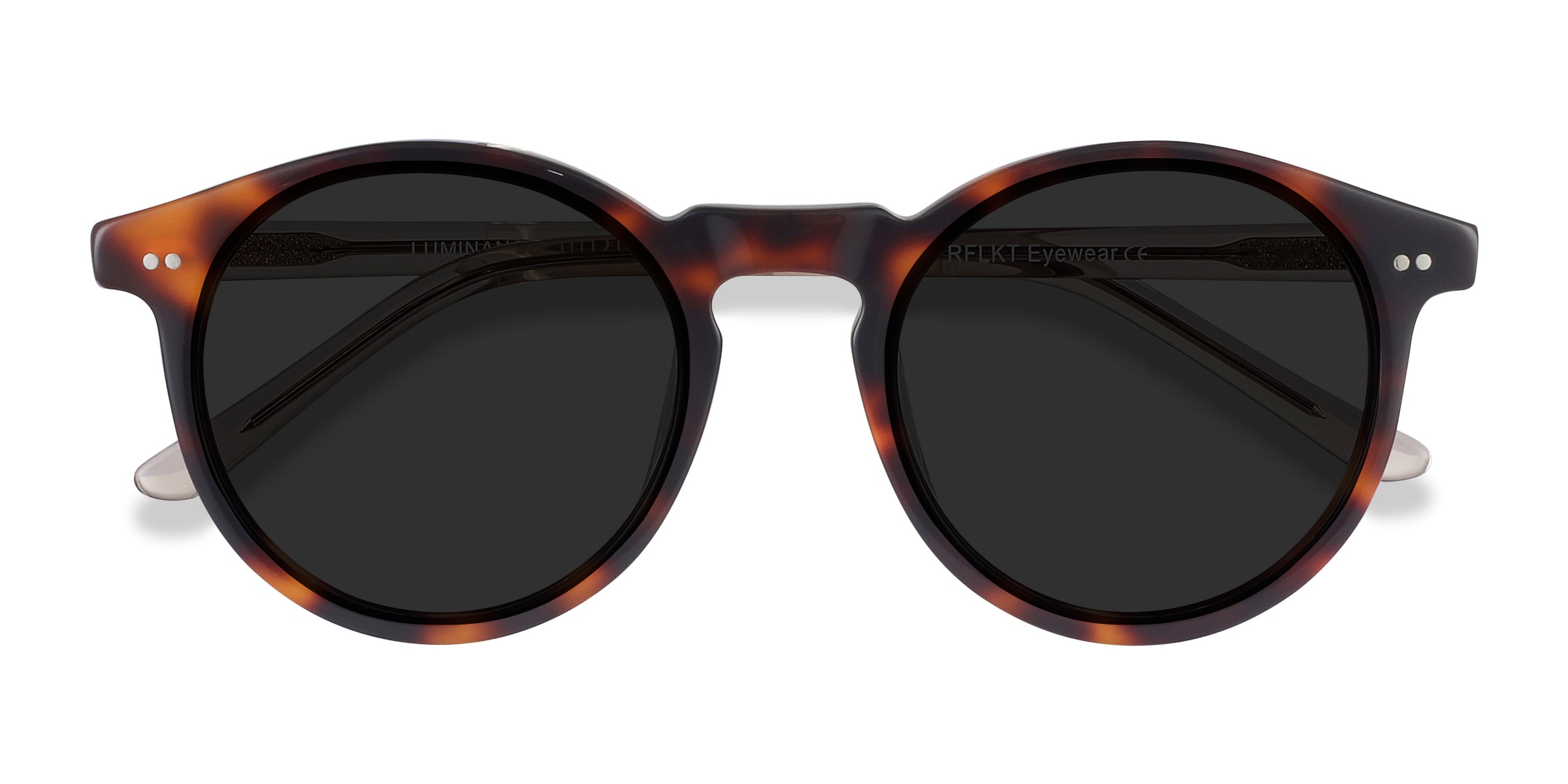 Round sunglasses 2024 tortoise frame