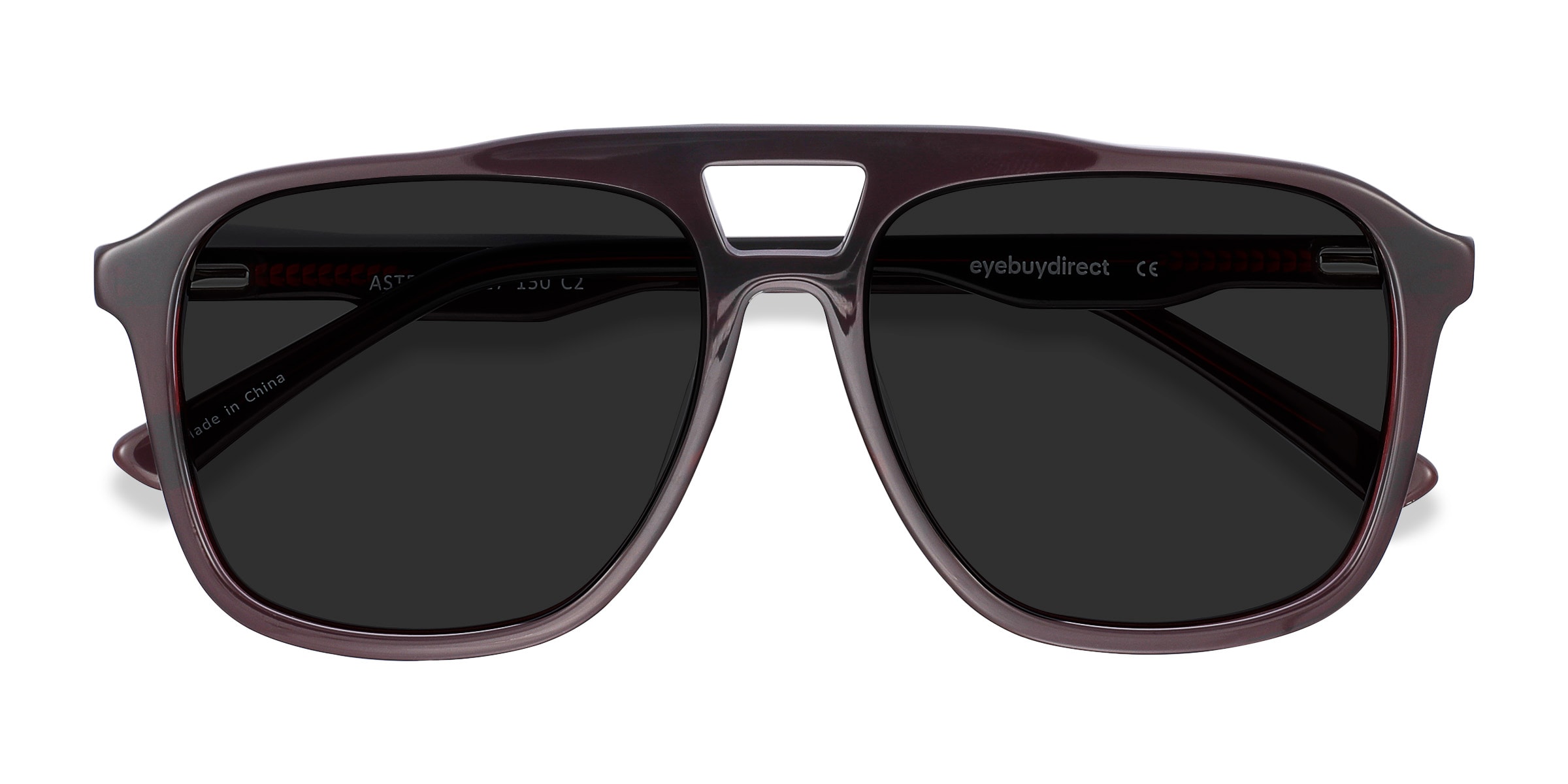 Burgundy aviator outlet sunglasses