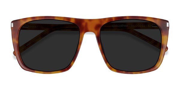 Jim - Square Light Tortoise Frame Sunglasses For Men | Eyebuydirect
