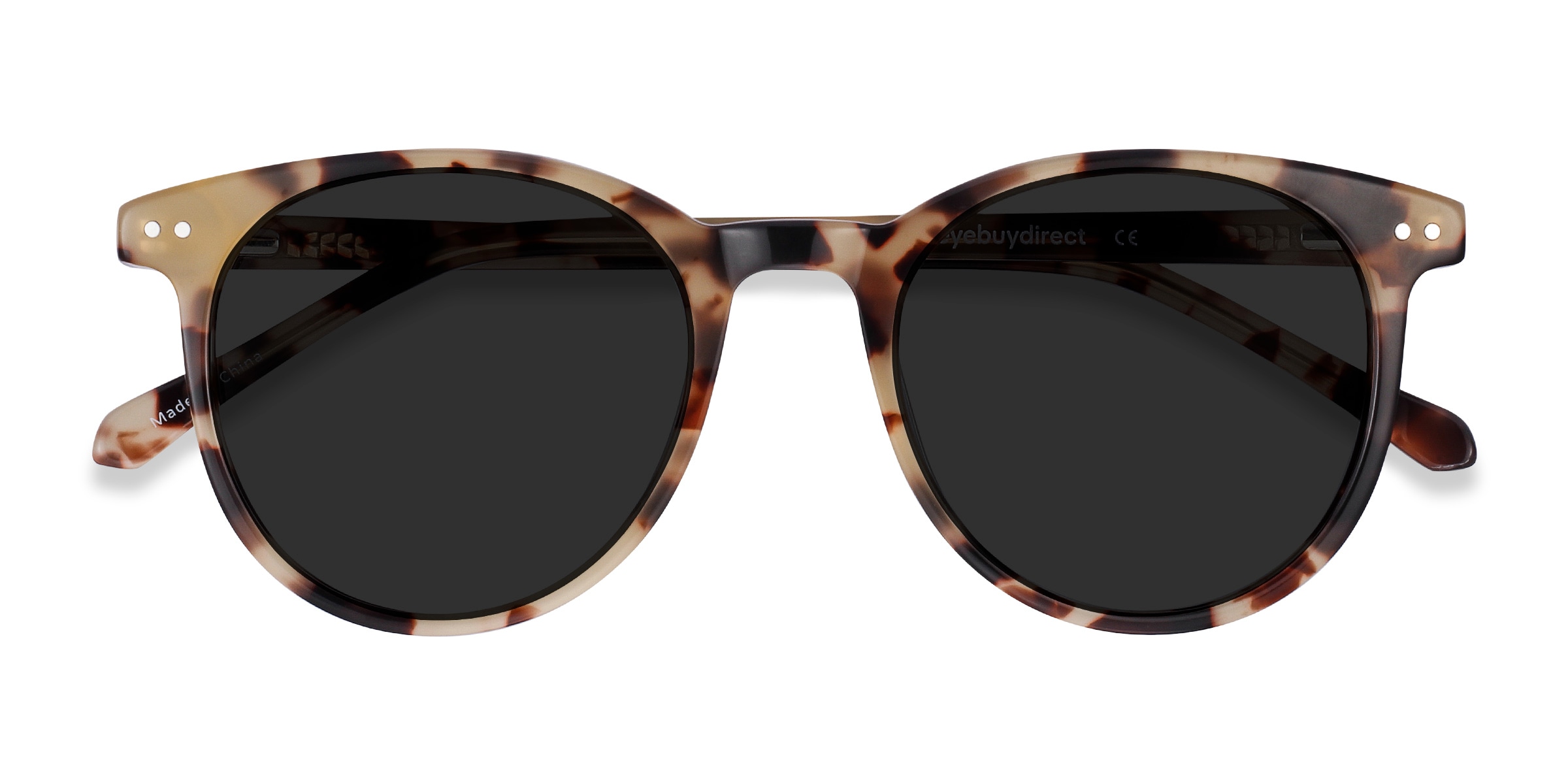 Seah Tortoise Round Acetate Full Rim Sunglasses