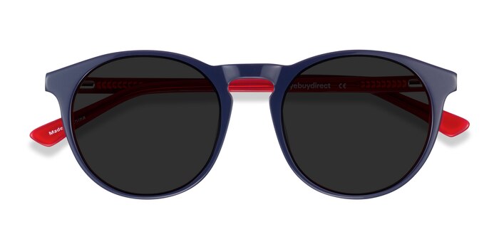 Navy & Red Monument -  Acetate Sunglasses